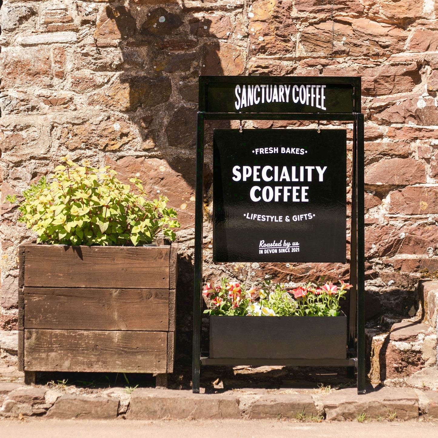 Planter Pavement Sign