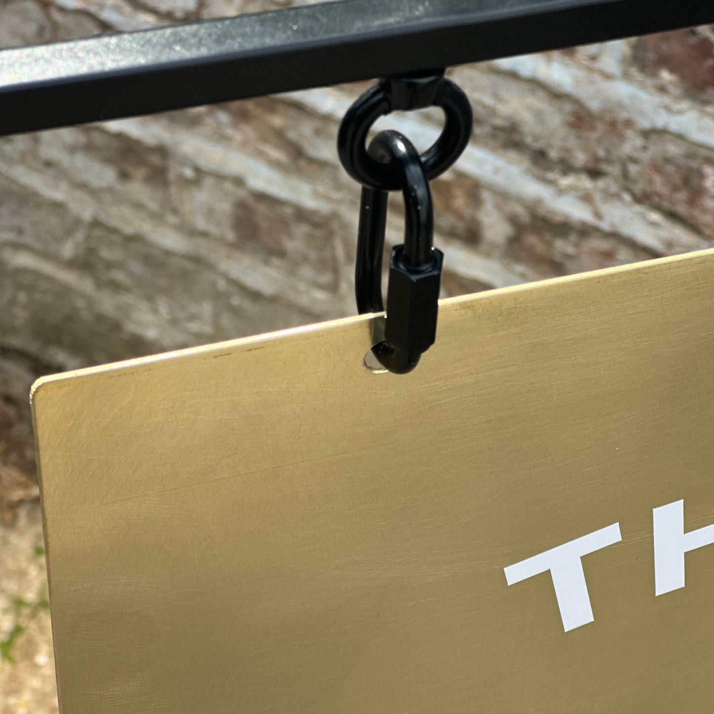 solid brass panel