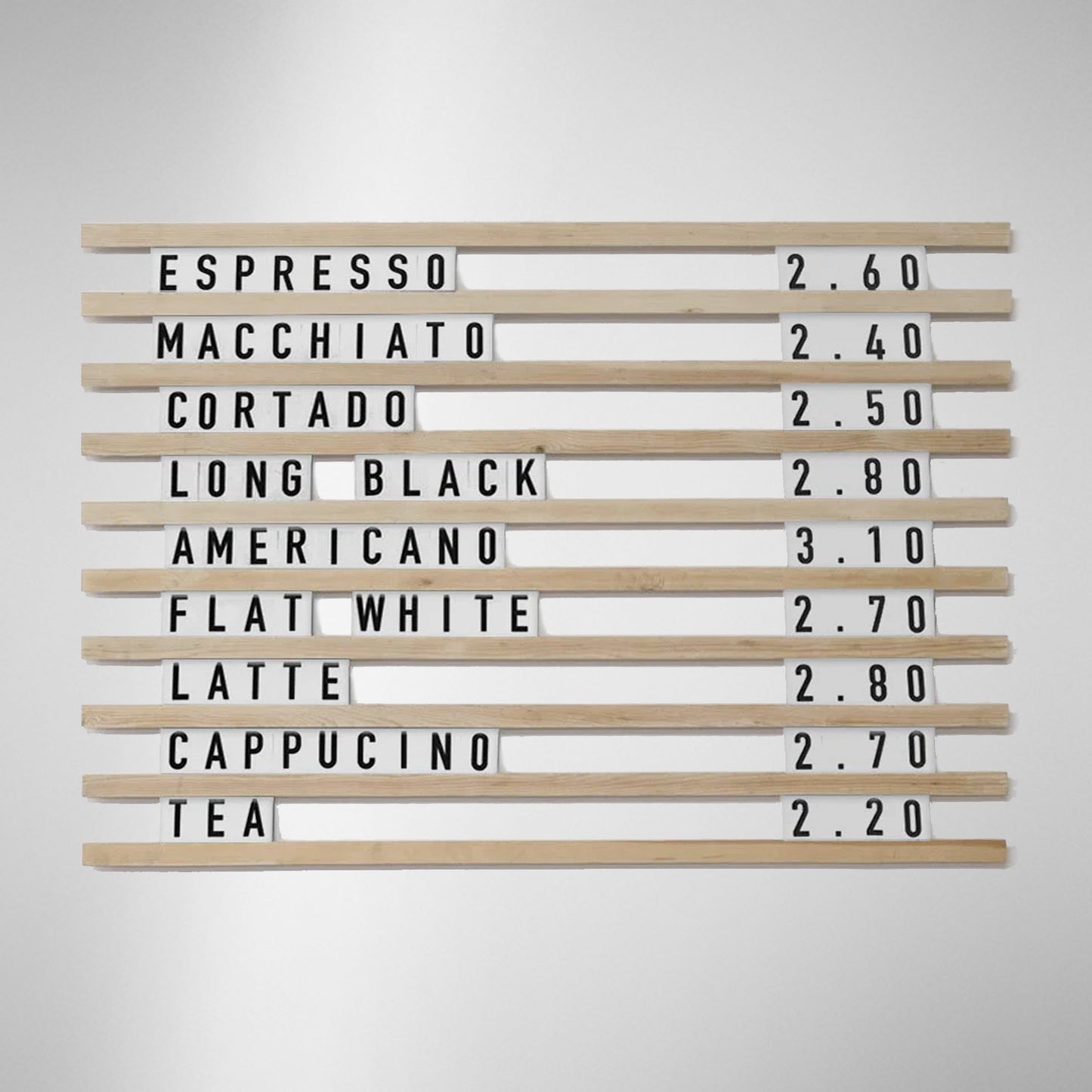 Replacement Alphabet Letter Packs for Menu Display Signs