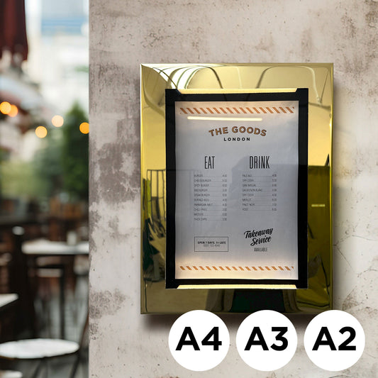 Brass Menu Case