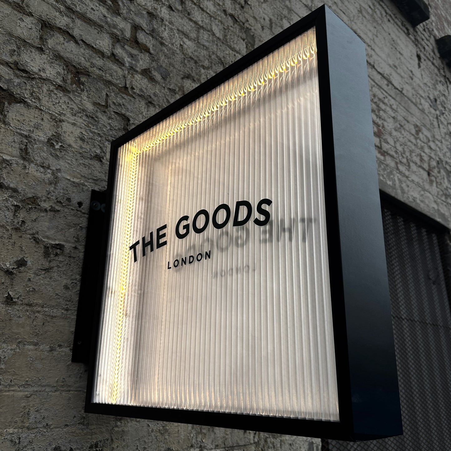 Reeded glass light box
