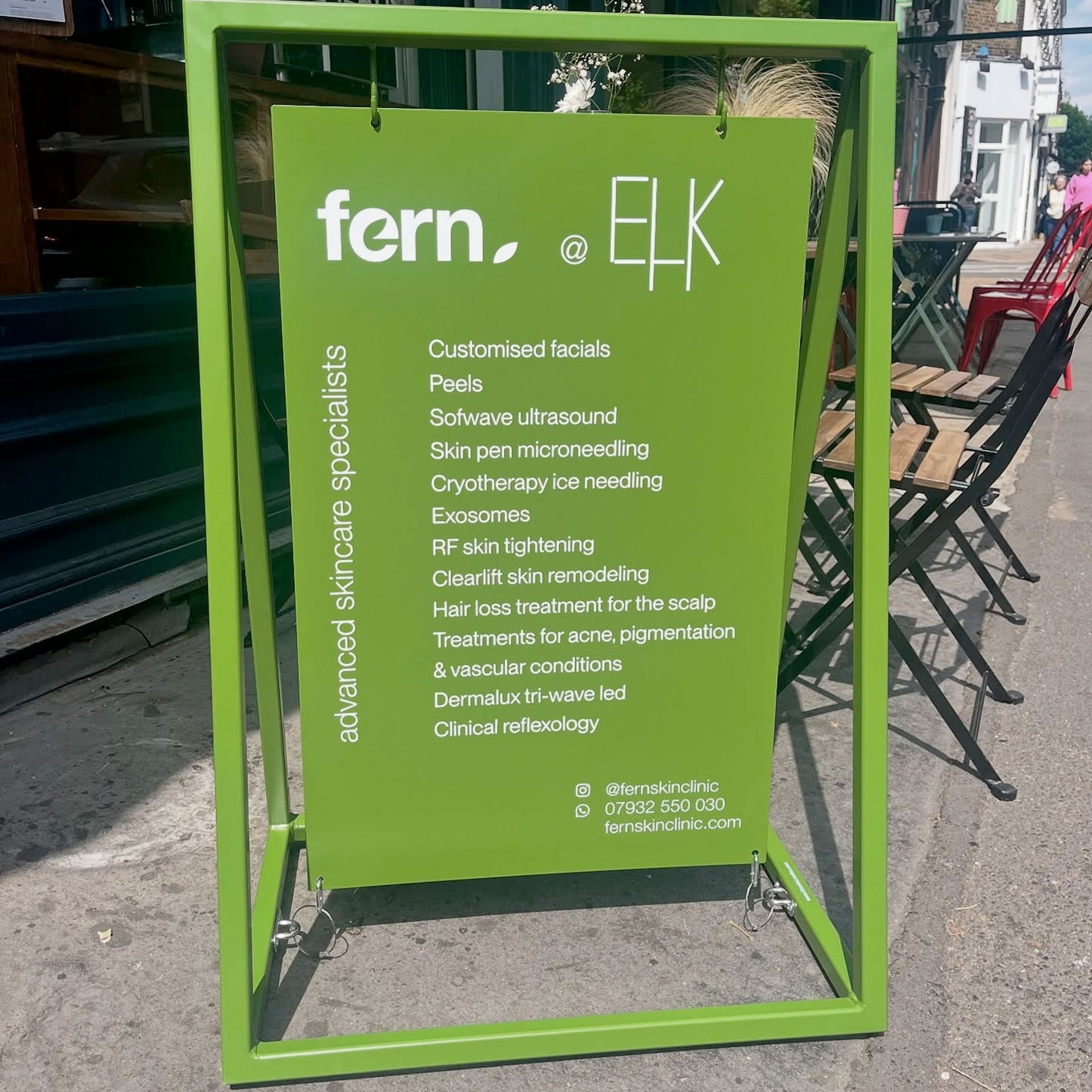 Green Swing A Frame Sign