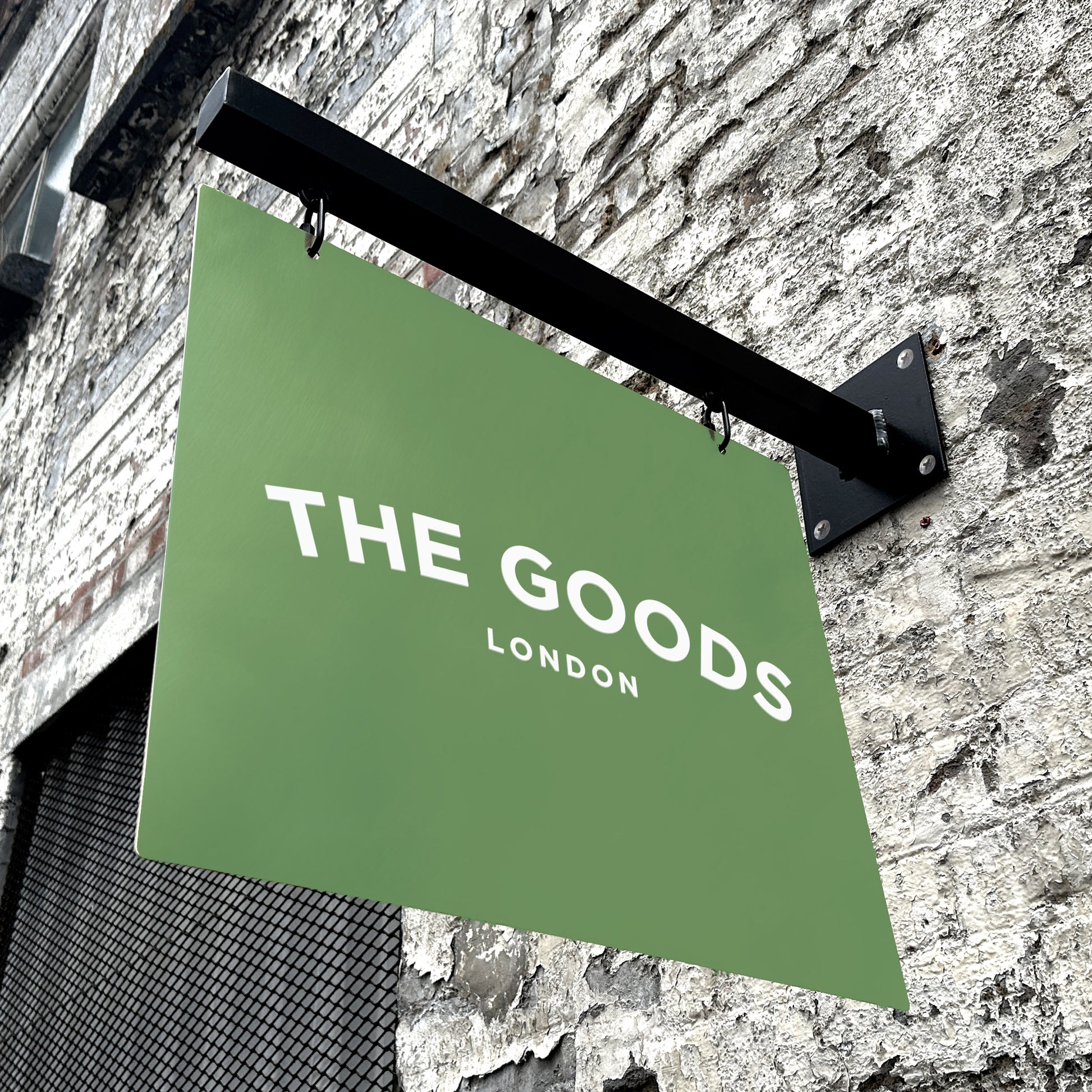 Green Hanging Sign