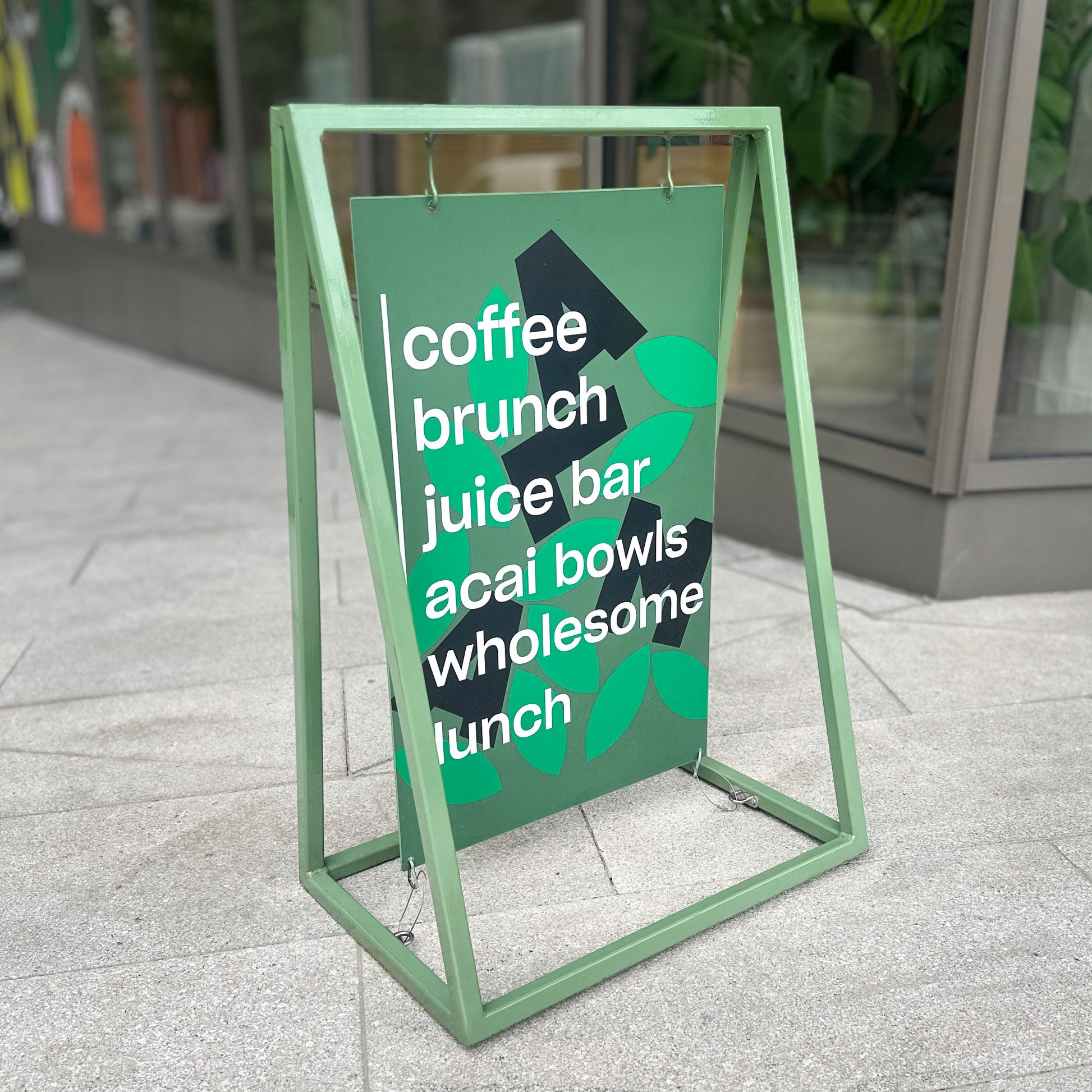 Green Swing A Frame Sign