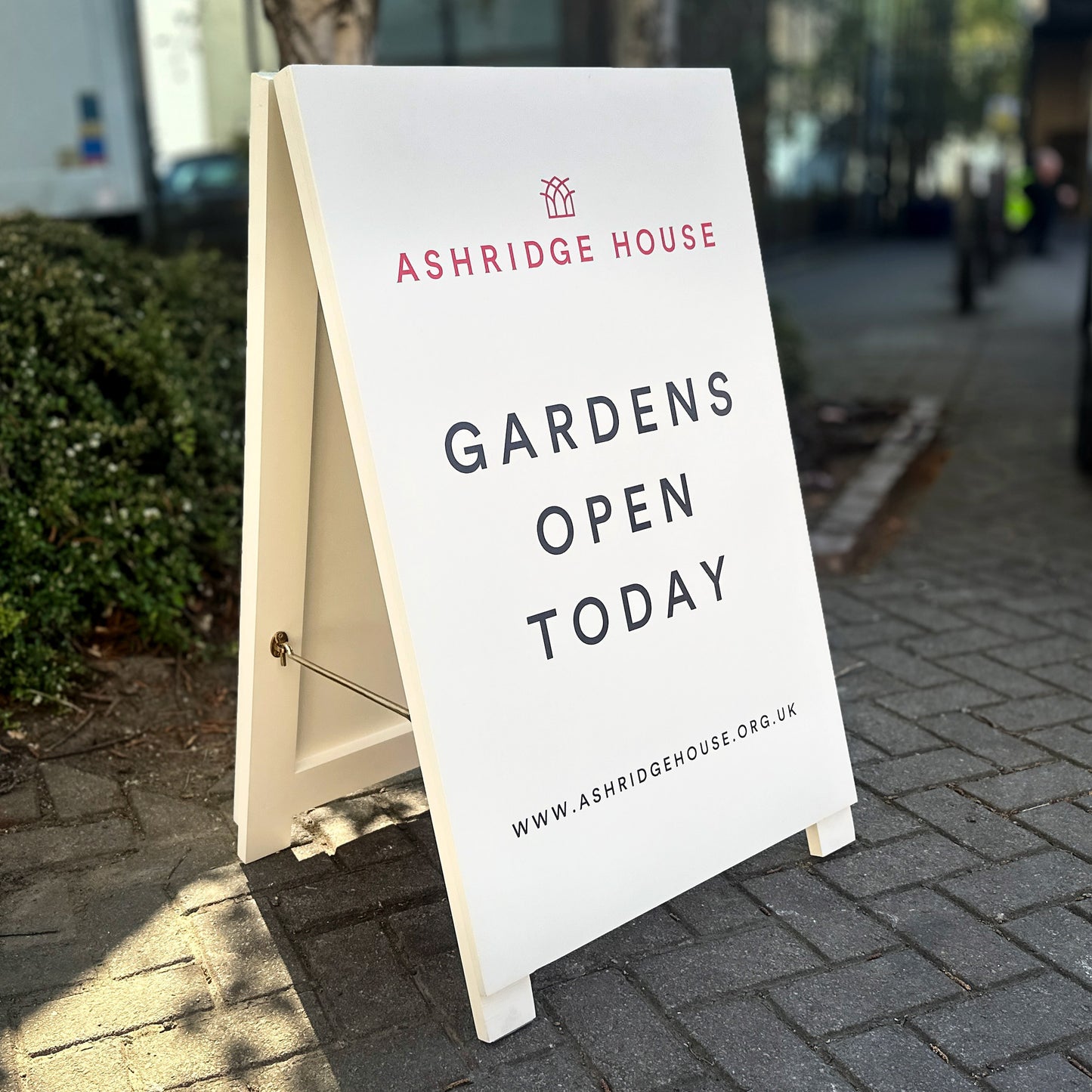 Traditional hand painted wood A Board sign