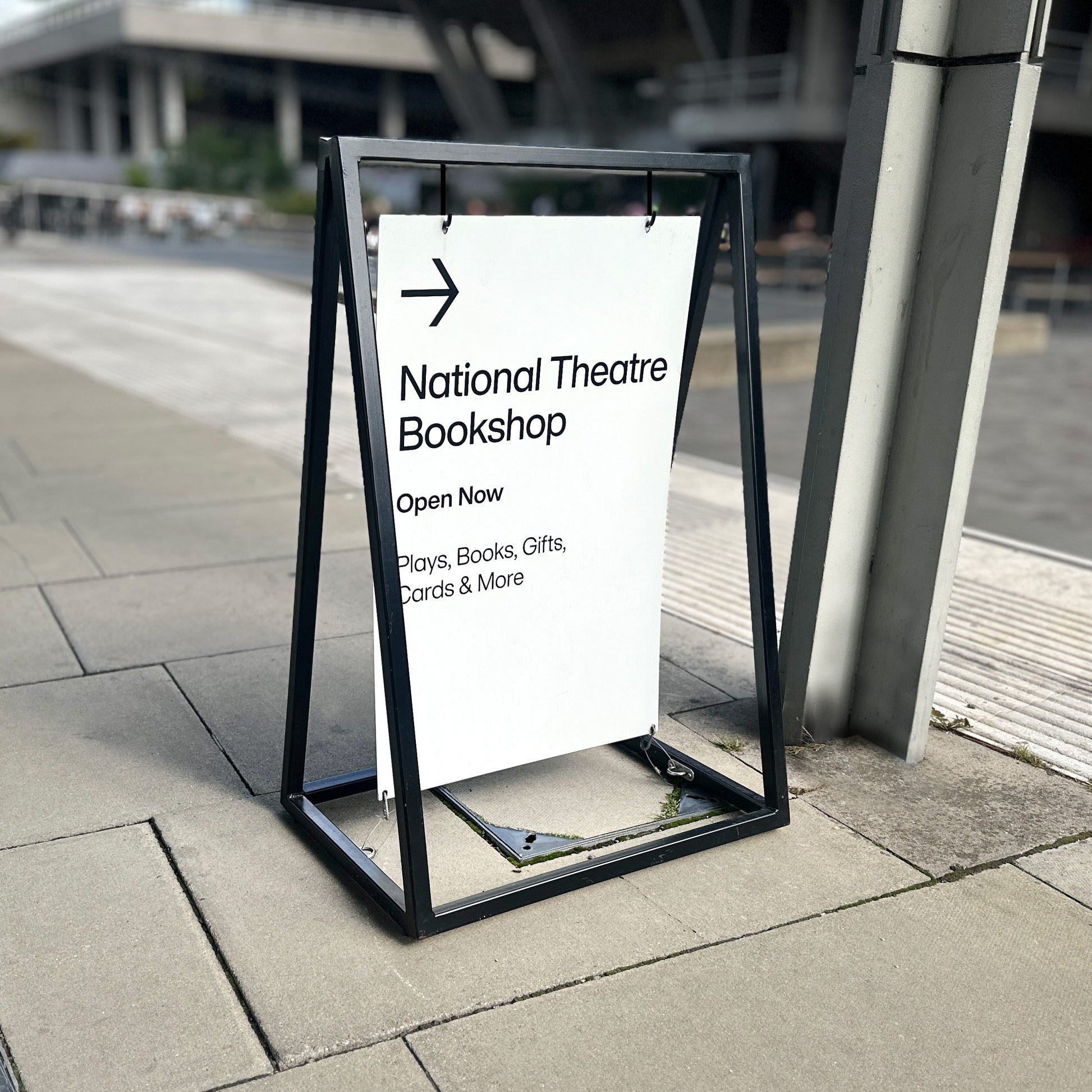 Black Swinging A Frame Sign