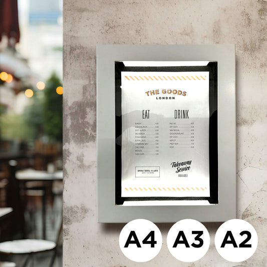 White Menu Case
