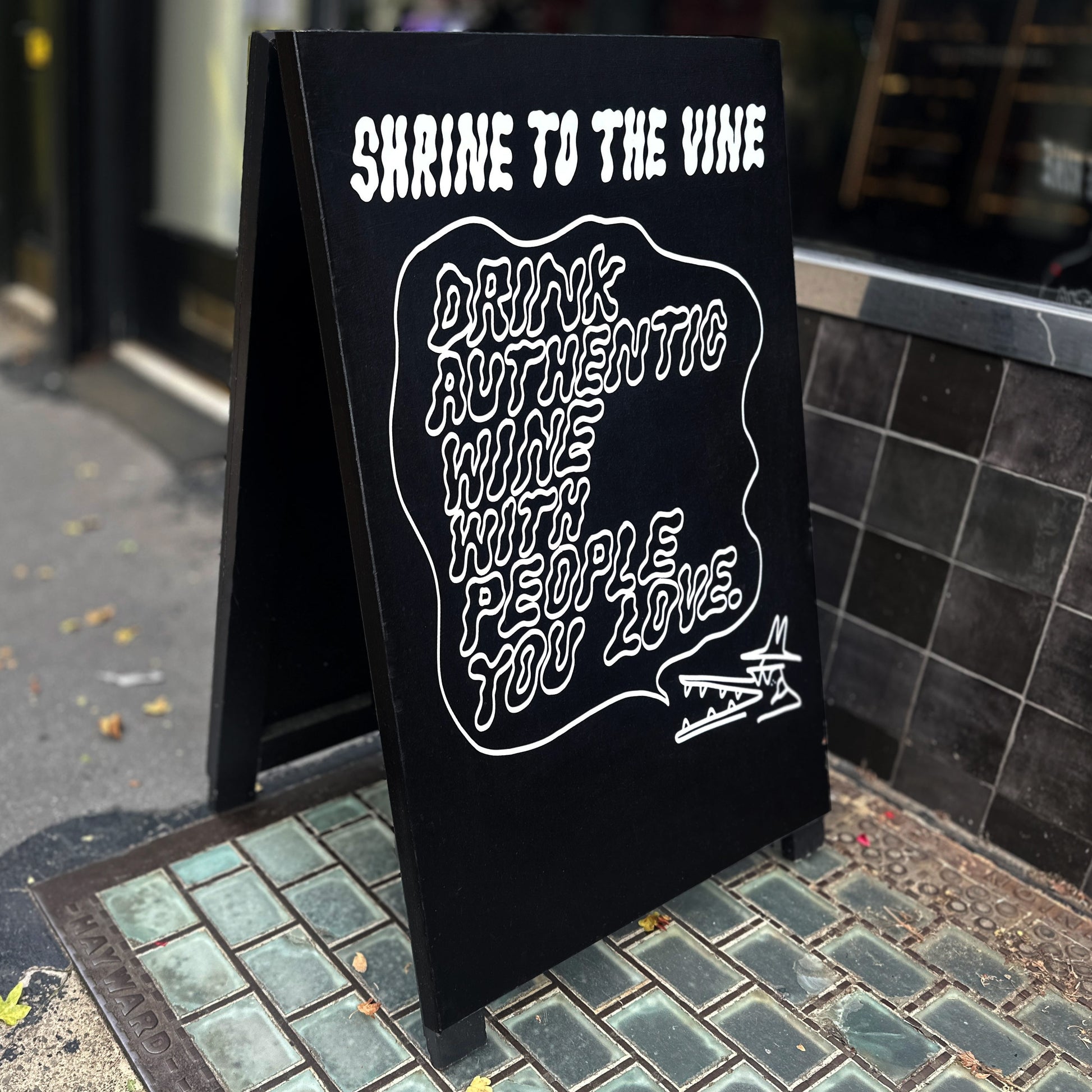 Black Painted Wood A Board